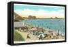 Beach Scene, Watch Hill, Rhode Island-null-Framed Stretched Canvas