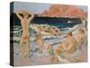 Beach Scene with a Boat-Maurice Denis-Stretched Canvas