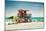 Beach Scene with a Life Guard Station - Miami Beach - Florida-Philippe Hugonnard-Mounted Photographic Print