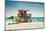 Beach Scene with a Life Guard Station - Miami Beach - Florida-Philippe Hugonnard-Mounted Photographic Print