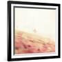 Beach Scene with Surfer in USA-Myan Soffia-Framed Photographic Print