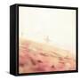 Beach Scene with Surfer in USA-Myan Soffia-Framed Stretched Canvas