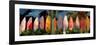 Beach Scene with Wall of Surf Boards, Hawaii II-Markus Bleichner-Framed Premium Giclee Print