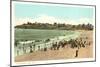 Beach Scene, York, Maine-null-Mounted Art Print