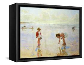 Beach Scene-Charles-Garabed Atamian-Framed Stretched Canvas