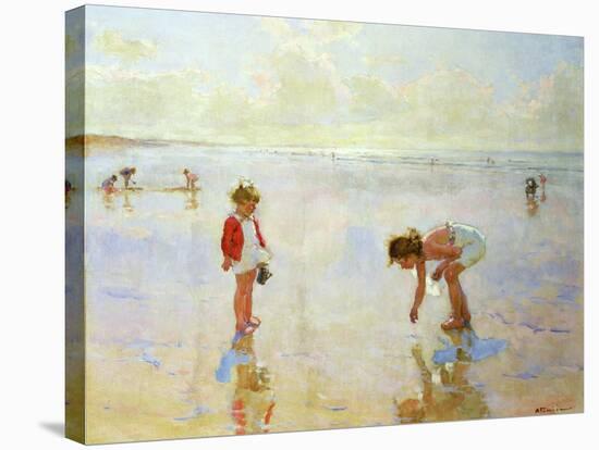 Beach Scene-Charles-Garabed Atamian-Stretched Canvas