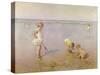 Beach Scene-Charles-Garabed Atamian-Stretched Canvas