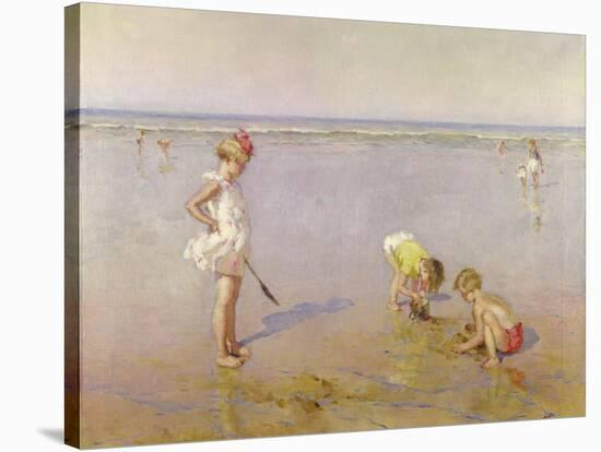 Beach Scene-Charles-Garabed Atamian-Stretched Canvas