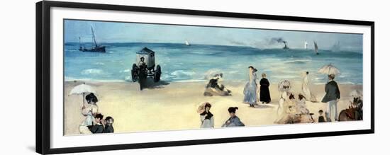 Beach Scene-Edouard Manet-Framed Giclee Print