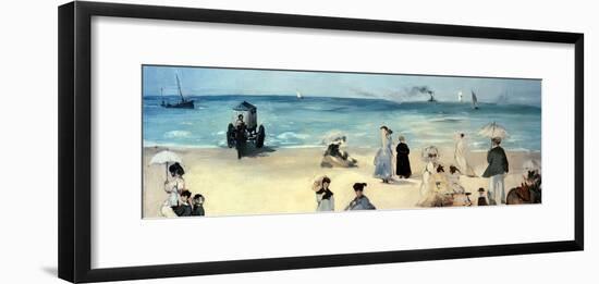 Beach Scene-Edouard Manet-Framed Giclee Print