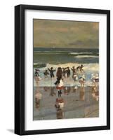 Beach Scene-Winslow Homer-Framed Giclee Print