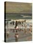 Beach Scene-Winslow Homer-Stretched Canvas