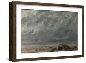 Beach Scene-Gustave Courbet-Framed Giclee Print