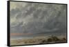 Beach Scene-Gustave Courbet-Framed Stretched Canvas