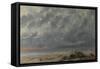 Beach Scene-Gustave Courbet-Framed Stretched Canvas