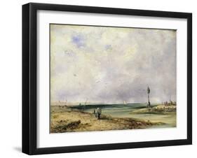 Beach Scene-Richard Parkes Bonington-Framed Giclee Print