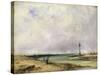 Beach Scene-Richard Parkes Bonington-Stretched Canvas