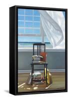 Beach Scholar-Karen Hollingsworth-Framed Stretched Canvas