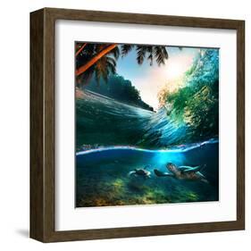 Beach Sea and Ocean-null-Framed Art Print