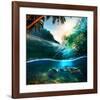 Beach Sea and Ocean-null-Framed Art Print