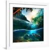 Beach Sea and Ocean-null-Framed Art Print