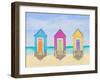 Beach Shacks-Julie DeRice-Framed Art Print