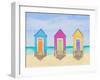 Beach Shacks-Julie DeRice-Framed Art Print