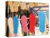 Beach Shoes, Bourg Des Saintes, Grande Terre, Guadaloupe, Caribbean-Walter Bibikow-Stretched Canvas
