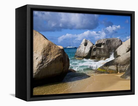 Beach Side at Virgin Gorda, British Virgin Islands, Caribbean-Joe Restuccia III-Framed Stretched Canvas