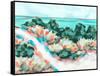 Beach Side II-Melissa Wang-Framed Stretched Canvas