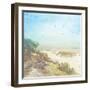 Beach Side Watercolor-Lula Bijoux-Framed Art Print