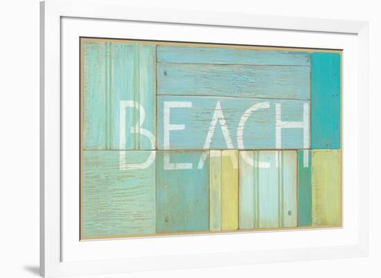 Beach Sign-Z Studio-Framed Art Print