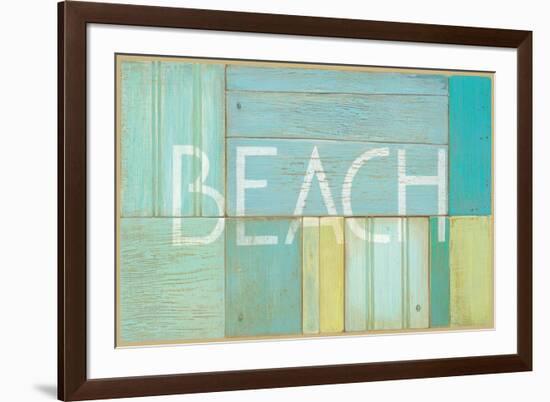 Beach Sign-Z Studio-Framed Art Print