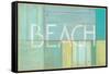 Beach Sign-Z Studio-Framed Stretched Canvas