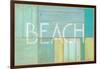 Beach Sign-Z Studio-Framed Art Print