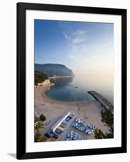 Beach, Sirolo, Marche, Italy-Peter Adams-Framed Premium Photographic Print