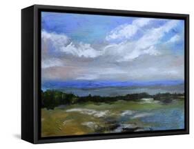 Beach & Sky I-Karen Fields-Framed Stretched Canvas