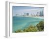 Beach, Skyline and Mediterranean Sea Viewed from Old Jaffa, Tel Aviv, Israel, Middle East-Merrill Images-Framed Photographic Print