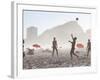 Beach Soccer or Football, Copacabana Beach, Copacabana, Rio De Janeiro, Brazil-Peter Adams-Framed Photographic Print