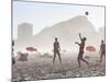 Beach Soccer or Football, Copacabana Beach, Copacabana, Rio De Janeiro, Brazil-Peter Adams-Mounted Photographic Print