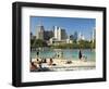 Beach, South Bank Parklands, Brisbane, Queensland, Australia-David Wall-Framed Photographic Print