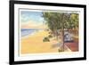 Beach, St. Joseph, Michigan-null-Framed Art Print