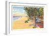 Beach, St. Joseph, Michigan-null-Framed Art Print