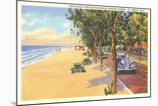 Beach, St. Joseph, Michigan-null-Mounted Art Print