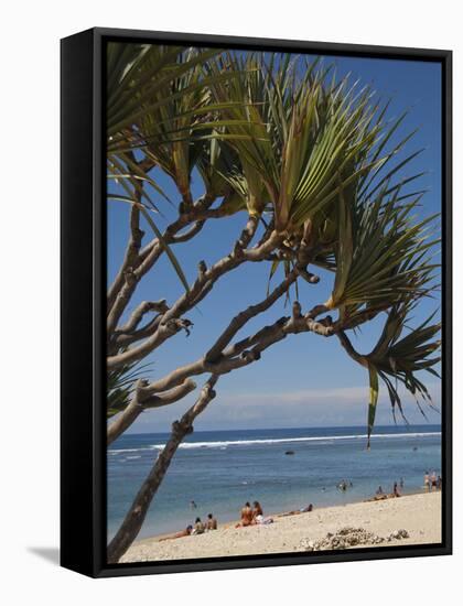 Beach, St. Pierre, Reunion Island, French Overseas Territory-Cindy Miller Hopkins-Framed Stretched Canvas