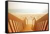 Beach Stairs-Susan Bryant-Framed Stretched Canvas