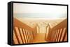 Beach Stairs-Susan Bryant-Framed Stretched Canvas