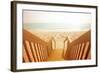 Beach Stairs-Susan Bryant-Framed Art Print