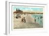 Beach, Stamford, Connecticut-null-Framed Art Print