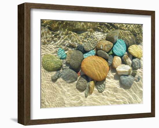 Beach Stones-Mark Goodall-Framed Art Print